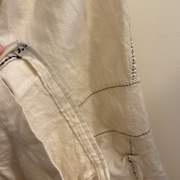 Marithe Francois Girbaud: Cream Wide-Leg Pants - Picture 10 of 16